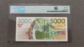 België. - 5000 Francs - ND (1982) - Test Note