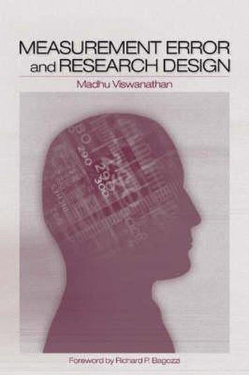 Measurement Error And Research Design 9781412906425, Verzenden, Madhubalan Viswanathan