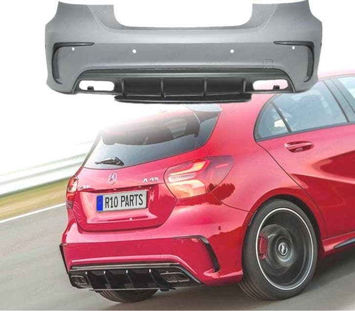PARE-CHOCS ARRIÈRE MERCEDES CLASSE A W176 15-18 LOOK AMG PDC, Autos : Pièces & Accessoires, Carrosserie & Tôlerie, Envoi