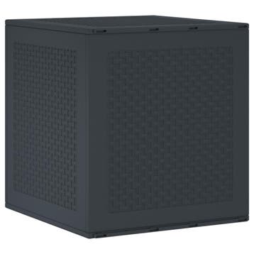 vidaXL Opbergbox met opslag Antraciet 55 x 53 x 57 cm, Verzenden, Nieuw