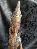 Balinese sculptuur in Art Deco-stijl - Vrouwfiguur in gebed