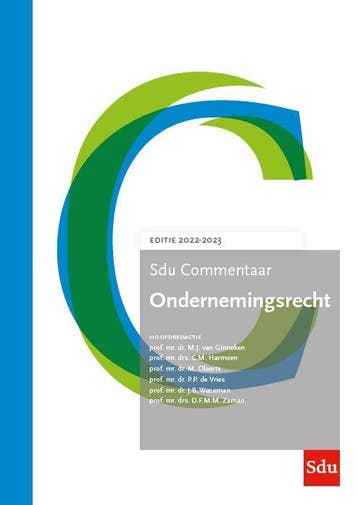 Sdu Commentaar Ondernemingsrecht / 2022-2023 / SDU, Verzenden, Zo goed als nieuw