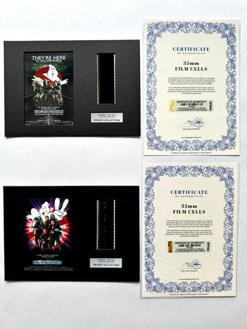 Ghostbusters – Rare Set of 2 Mounted 35mm Film Cells –, Nieuw