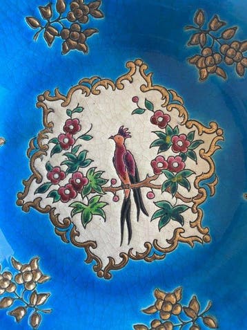 Longwy - Plat - Faïence fine - Plat creux (grande coupe)