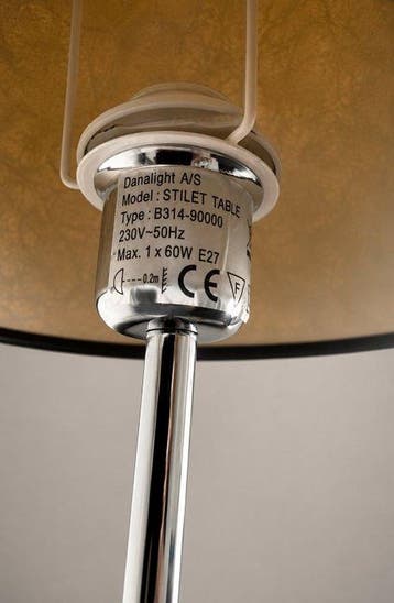 Danalight A/S - Tafellamp - STILET TAFEL - Chroom, Metaal -