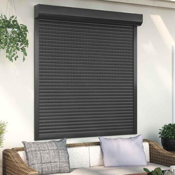 vidaXL Rolluik Antraciet 140 x 150 cm Aluminium en, Doe-het-zelf en Bouw, Verzenden, Nieuw