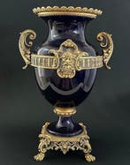 Monumentale Vaso ad Anfora Bleu Royale - H 47 cm - Vaas -, Antiquités & Art