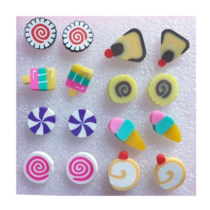 Fako Bijoux - Kinder Oorbellen - Siliconen - Fimoklei -, Handtassen en Accessoires, Oorbellen, Verzenden