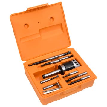 vidaXL 15-delige Boorgereedschapsset met MT3-F1-12 boorkop, Doe-het-zelf en Bouw, Verzenden, Nieuw