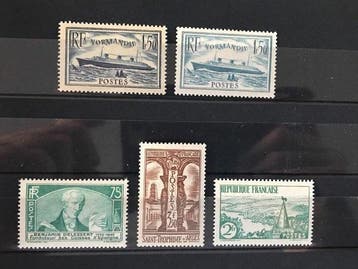 Frankrijk 1935 - 1935 volledige Jaargang met Normandië in, Gestempeld