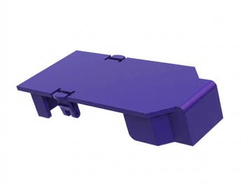 Gamecube Serial Port 1 cover - Purple, Verzenden