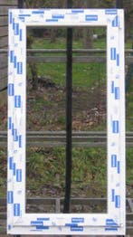 pvc raam , chassis , venster , kozijn 76 x 148 wit, Bricolage & Construction, Châssis & Portes coulissantes, Ophalen of Verzenden