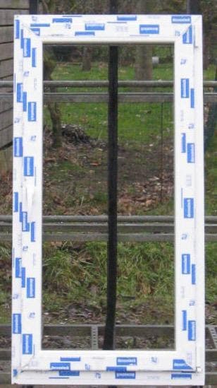 pvc raam , chassis , venster , kozijn 76 x 148 wit, Bricolage & Construction, Châssis & Portes coulissantes, Enlèvement ou Envoi