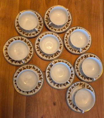 Limoges - La Porcelaine Limousine - Set soepkommen (9) -