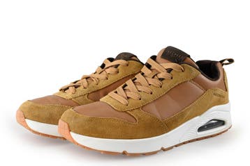 Skechers Sneakers in maat 43 Bruin, Bruin, Verzenden, Zo goed als nieuw, Skechers