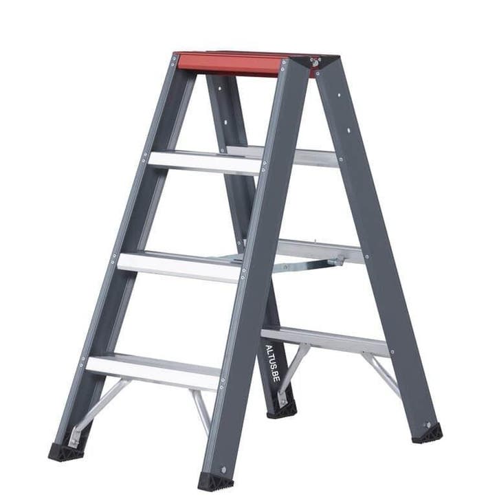 Altrex Dubbele trapladder Falco 2×4 treden, Doe-het-zelf en Bouw, Ladders en Trappen, Trap, Nieuw, Minder dan 2 meter, Ophalen of Verzenden