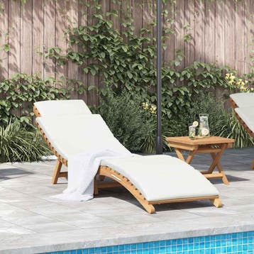 vidaXL Tuin ligstoel Bruin 198 x 55 x 58,5 cm Massief, Verzenden