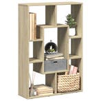 vidaXL Boekenkast 63x20x90 cm bewerkt hout sonoma, Verzenden