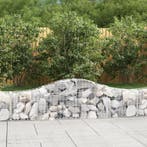 vidaXL Schanskorven 2 st gewelfd 200x30x40/60 cm, Tuin en Terras, Bloempotten, Verzenden, Nieuw