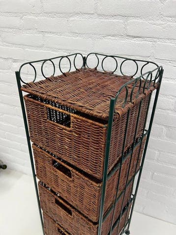 Ladekast - Brocante 4 - Laden Kastje - Metaal, Hout
