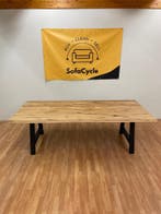 Massief eiken eettafel (NIEUW) - groot en klein model, Huis en Inrichting, Ophalen of Verzenden, Nieuw