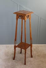 Table à plantes - Table dappoint française avec plateau en