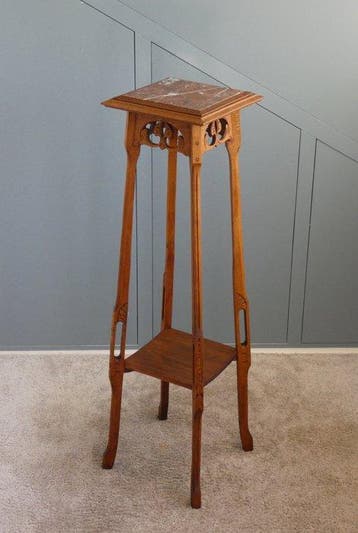 Table à plantes - Table dappoint française avec plateau en