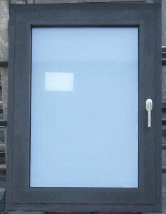 aluminium raam , chassis ,venster 84 x 115 zwart ral 9005, Ophalen of Verzenden, Raamkozijn