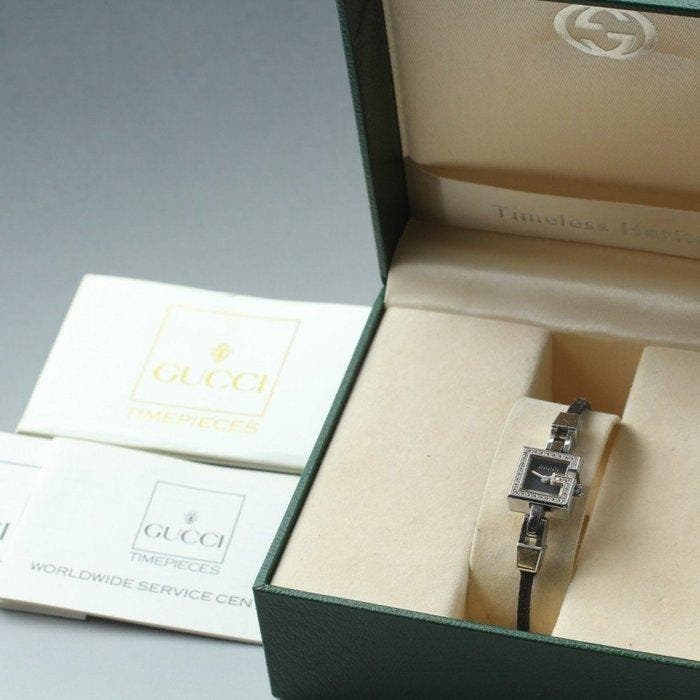Gucci - Diamond Bezel - Zonder minimumprijs - 102 - Dames -, Handtassen en Accessoires, Horloges | Heren