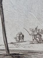 Jacques Callot (1592-1635) - Le Mendiant aux béquilles et au, Antiek en Kunst