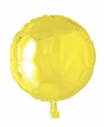 Helium Ballon Rond Geel 46cm leeg, Verzenden, Nieuw