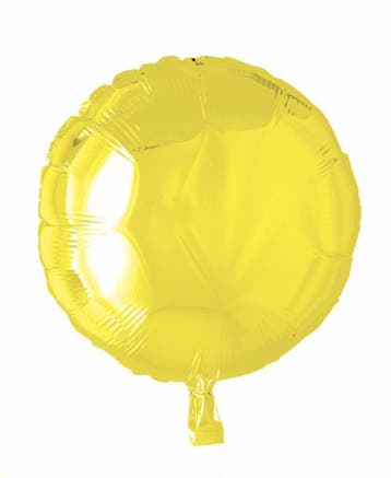 Helium Ballon Rond Geel 46cm leeg, Verzenden