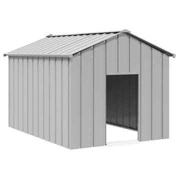 vidaXL Hondenhok met dak 113x153x101 cm gegalvaniseerd staal, Verzenden