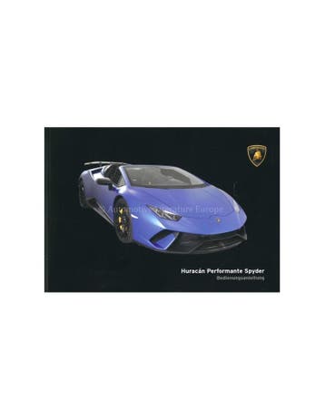 2018 LAMBORGHINI HURACÁN PERFORMANTE SPYDER