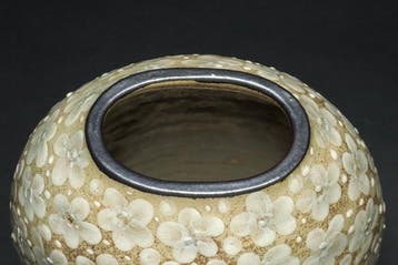 Vaas - Aardewerk, Kyo Ware Kyoto keramische vaas door Kotaro