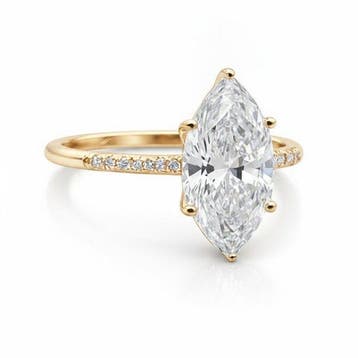 Bague de fiançailles - 14 carats Or jaune - 2.16ct. tw.