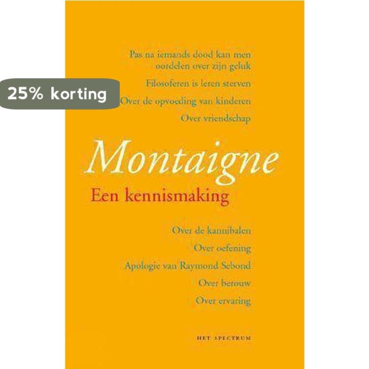 Montaigne 9789027493842 M. de Montaigne, Livres, Philosophie, Envoi