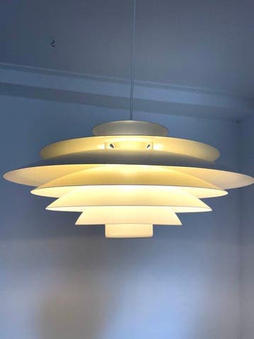Form-Light - Plafondlamp - Wit metaal - Vorm Licht Hanglamp
