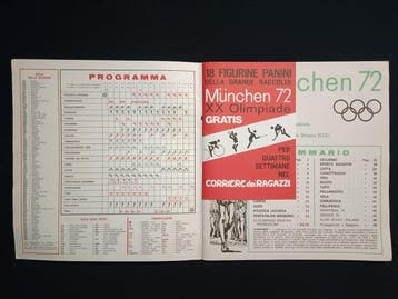 1972 Panini Olympics Munchen 72 Met origineel, Nieuw