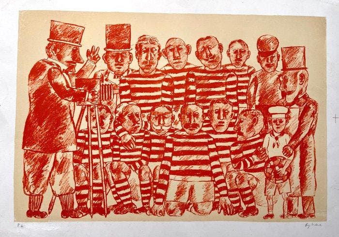 Franz Borghese (1941-2005) - Lo sport è purezza, Antiek en Kunst, Antiek | Overige Antiek