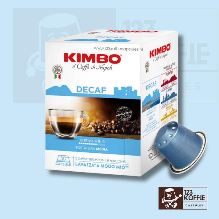 Kimbo Decaffeinato capsules A Modo Mio 50 stuks –, Elektronische apparatuur, Koffiemachine-accessoires, Verzenden