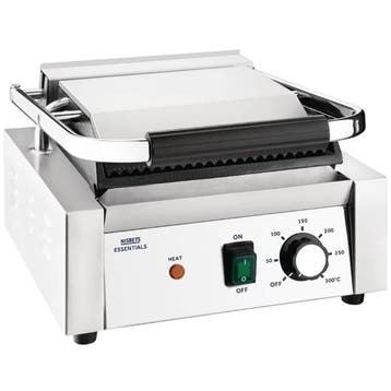 Contact-/Paninigrill | Enkel | Glad/Gegroefd (Gietijzer) |, Verzenden, Nieuw in verpakking