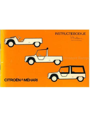 1979 CITROEN MEHARI INSTRUCTIEBOEKJE NEDERLANDS