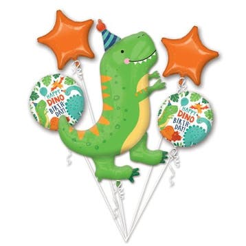 Dino Helium Ballonnen Set Leeg 5 delig, Verzenden, Nieuw