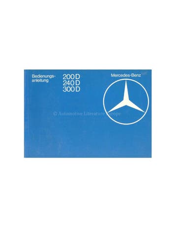 1980 MERCEDES BENZ E KLASSE INSTRUCTIEBOEKJE DUITS, Ophalen of Verzenden