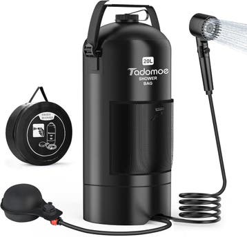 Zonnedouche 20L met pomp | Retour deal | 53% korting, Caravans en Kamperen, Verzenden, Gebruikt