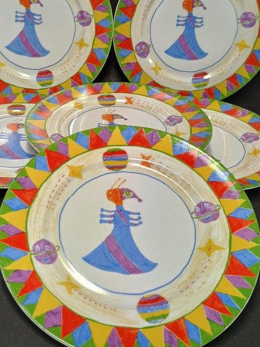 Jean Louis Coquet Limoges - Schotel (6) - Porselein -, Antiquités & Art, Antiquités | Meubles | Tables