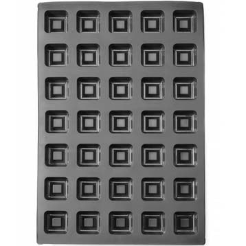 Bakvorm | Siliconen | Cap. 35 Taartjes | 570x375x25(h)mm, Verzenden, Nieuw in verpakking