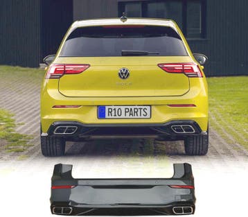 PARE-CHOCS ARRIÈRE VOLKSWAGEN VW GOLF 8 LOOK R LINE + EMBOUT, Verzenden, Neuf