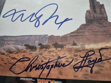 Signed by Michael J. Fox and Christopher Lloyd - COA